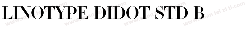 Linotype Didot Std B字体转换